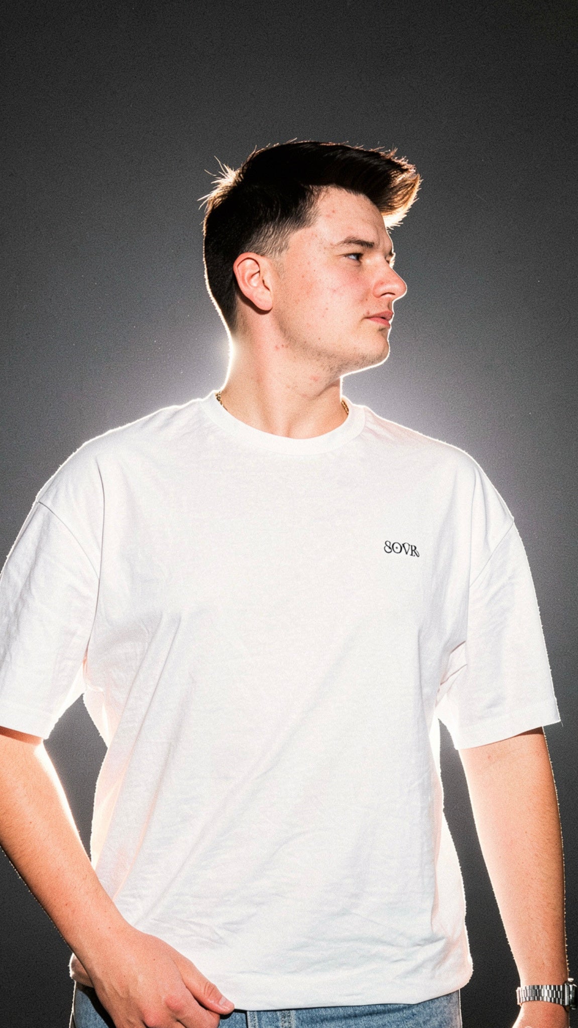 I MISS RED FLAGS OVERSIZE TEE WHITE