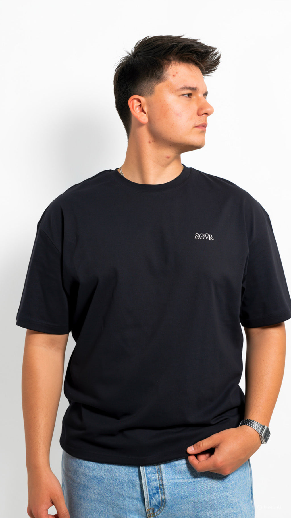 I LIKE IT COMPLICATED OVERSIZE TEE NAVY BLAZER