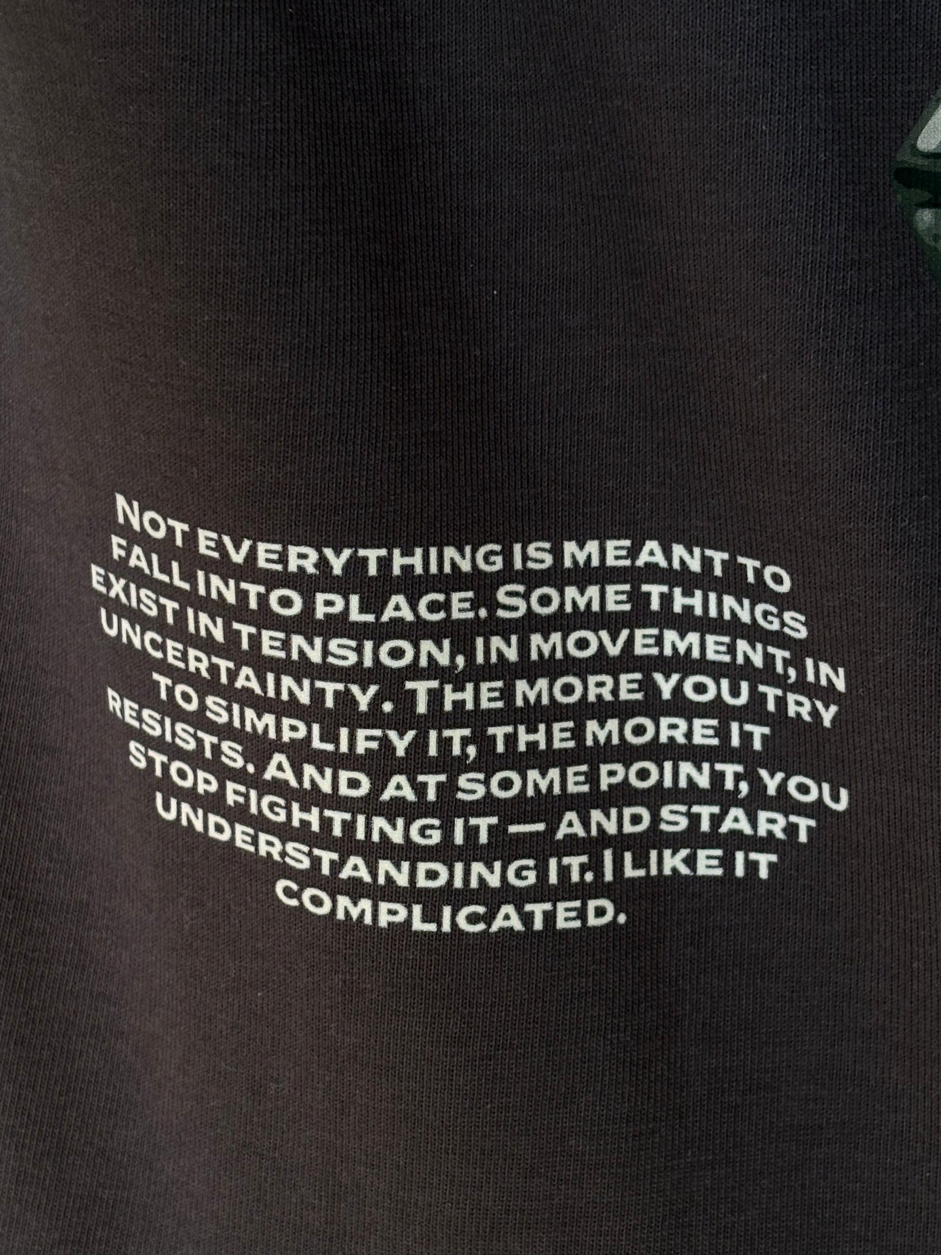 I LIKE IT COMPLICATED OVERSIZE TEE ASPHALT