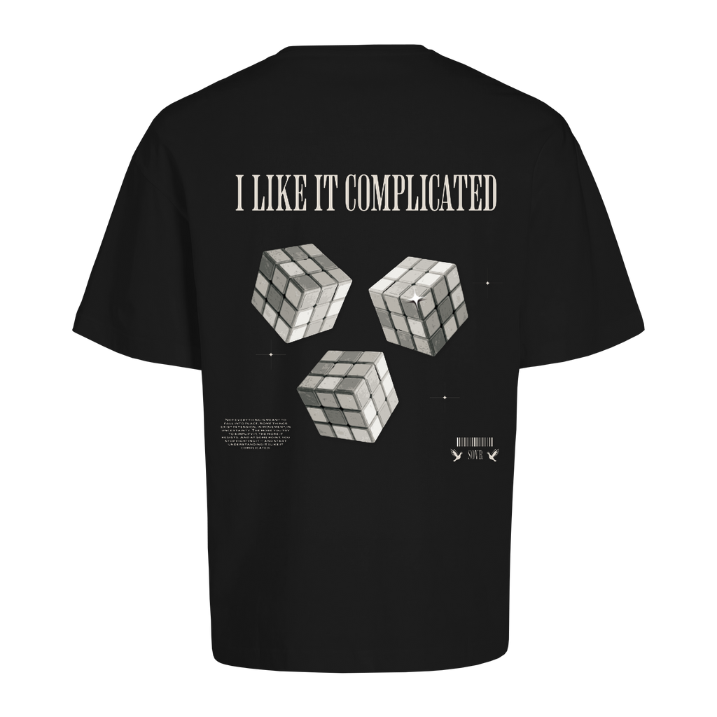 I LIKE IT COMPLICATED OVERSIZE TEE BLACK