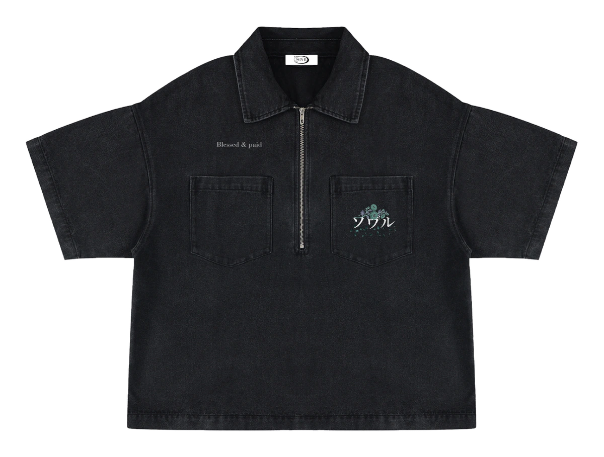 BLESSED & PAID DENIM ZIP